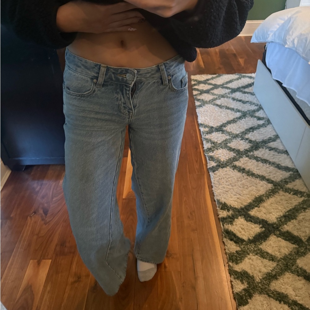 PacSun Denim Blue Wide Leg Jeans